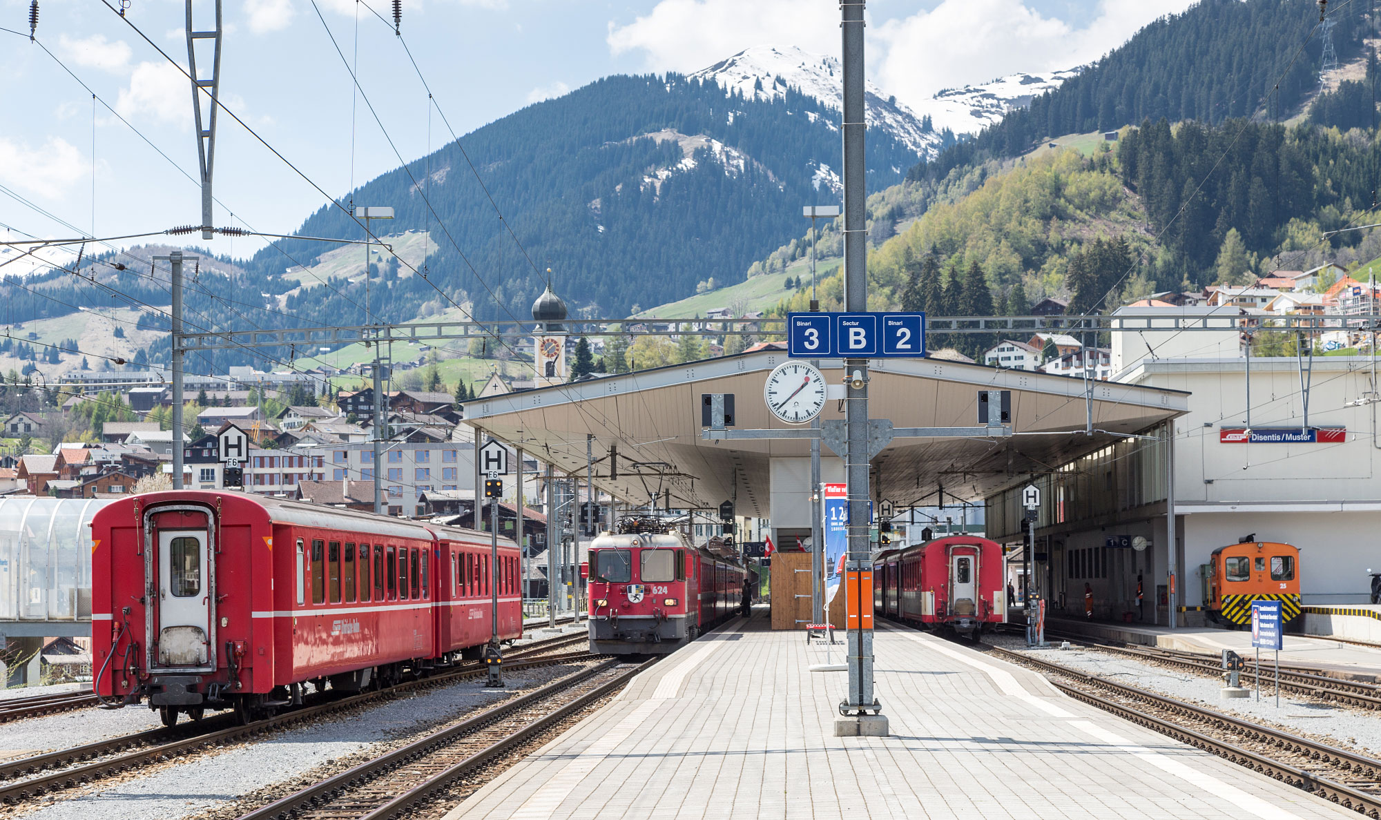 Bahnhof RHB Disentis-Mustér